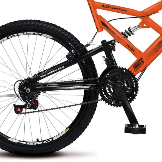 Bicicleta Colli Aro 26 Suspensão 21M Gps Laranja