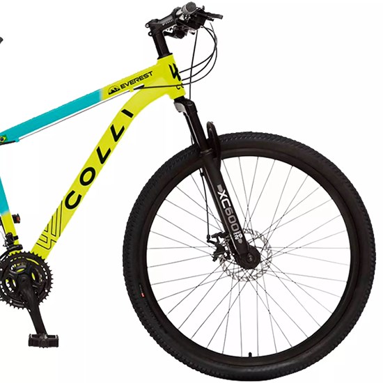 Bicicleta Colli Everest Aro 29 21M Alum Amarelo/Laranja