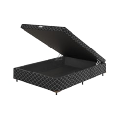 Box Casal 138X188x38cm Baú Imperador Preto