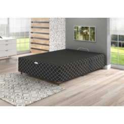 Box Casal 138X188x38cm Baú Imperador Preto