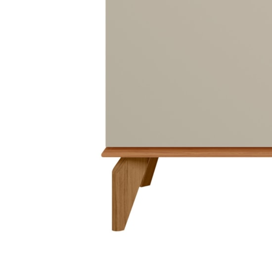 Buffet 160Cm Evora 4 Portas Linea Brasil Canela Off  White