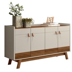 Buffet Abruzzo 160Cm 4P Linea Brasil Freijó Off White Buffet Abruzzo 160Cm 4P Linea Brasil Freijó Off White