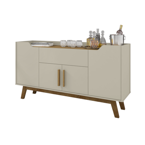 Buffet Aparador Future 1,36Mts Bechara Off White Cinamomo