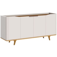 Buffet Arc 4 Portas 1,60 Metros Imcal Off White Nature