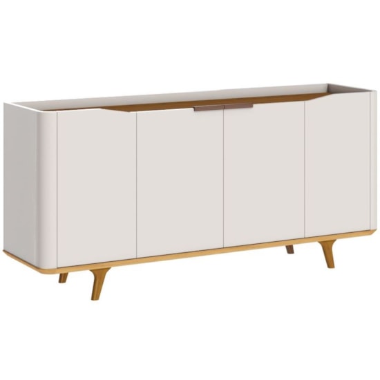 Buffet Arc 4 Portas 1,60 Metros Imcal Off White Nature