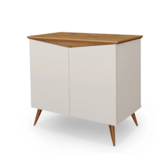 Buffet Encanto 2 Portas Pés Palito Off White Nature Buffet Encanto 2 Portas Pés Palito Off White Nature