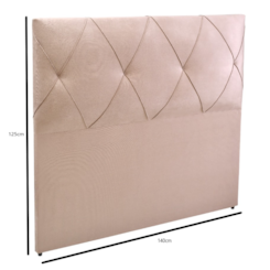 Cabeceira 140Cm Dsoll New Brescia  Bege