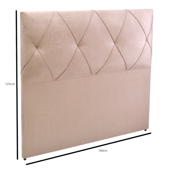 Cabeceira 140Cm Dsoll New Brescia  Bege