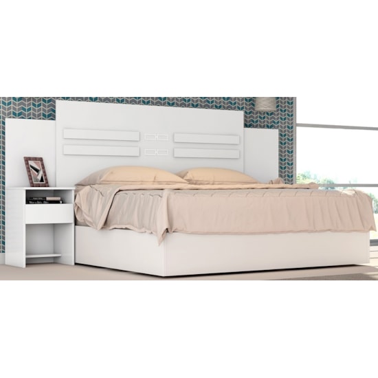 Cabeceira Casal Triunfo Demóbile Branco Cabeceira Casal Triunfo Demóbile Branco