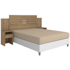 Cabeceira Casal Triunfo Demóbile Com 2 Mesas De Cabeceira Amêndola Touch