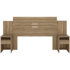 Cabeceira Casal Triunfo Demóbile Com 2 Mesas De Cabeceira Amêndola Touch