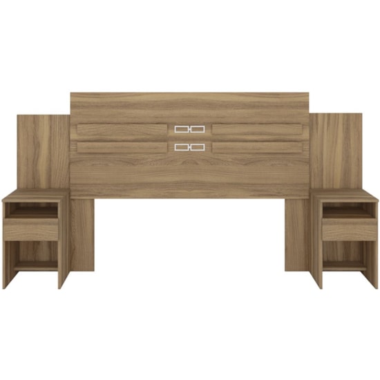 Cabeceira Casal Triunfo Demóbile Com 2 Mesas De Cabeceira Amêndola Touch