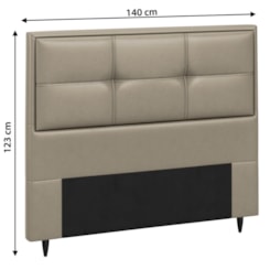 Cabeceira Monte Carlo Corino 140Cm Kaki Cabeceira Monte Carlo Corino 140Cm Kaki