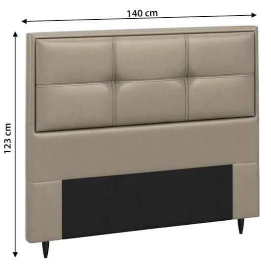 Cabeceira Monte Carlo Corino 140Cm Kaki Cabeceira Monte Carlo Corino 140Cm Kaki
