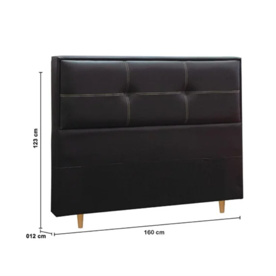 Cabeceira Monte Carlo Corino 160Cm Preto