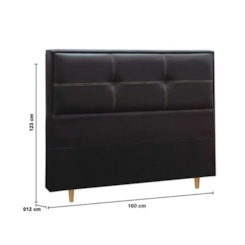 Cabeceira Monte Carlo Corino 160Cm Preto Cabeceira Monte Carlo Corino 160Cm Preto