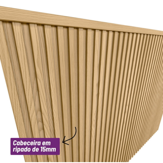 Cabeceira Pipa Ripada 140Cm Linea Brasil Carvalho Cabeceira Pipa Ripada 140Cm Linea Brasil Carvalho