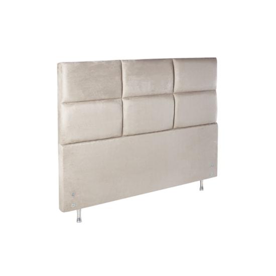 Cabeceira Premium Classic 158 Cm Suede Bege Cabeceira Premium Classic 158 Cm Suede Bege