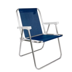Cadeira Alta Alumínio Sannet Mor Azul Marinho Cadeira Alta Alumínio Sannet Mor Azul Marinho