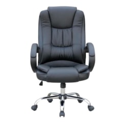 Cadeira De Escritório Giratoria Presidente Master Soft Bulk Preto