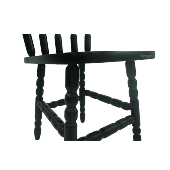 Cadeira De Madeira Maciça Torneada 85Cm  Tabaco