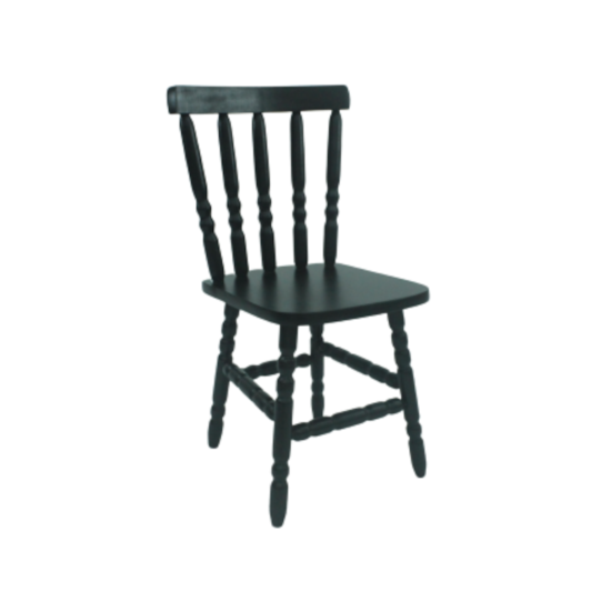 Cadeira De Madeira Maciça Torneada 85Cm  Tabaco