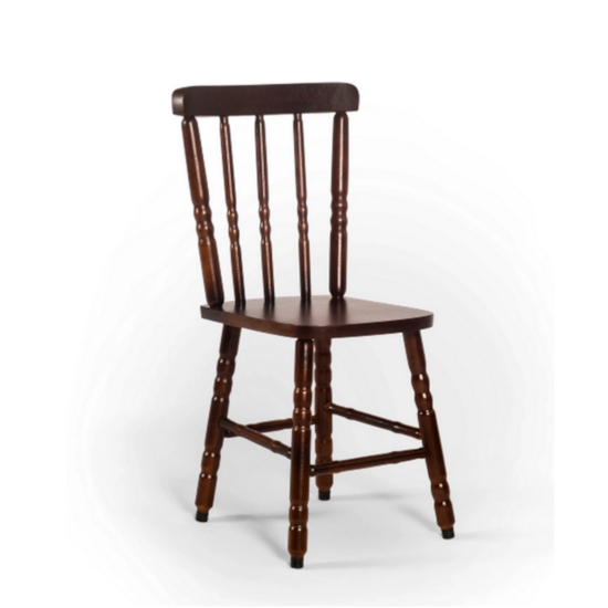 Cadeira De Madeira Maciça Torneada 85Cm X 37Cm X 45Cm Imbuia