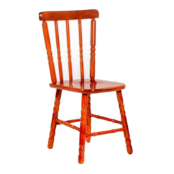 Cadeira De Madeira Maciça Torneada 85Cm X 37Cm X 45Cm Mel