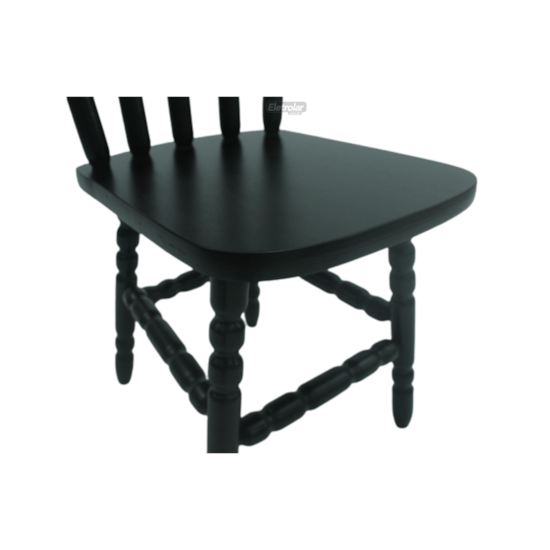 Cadeira De Madeira Maciça Torneada 85Cm X 37Cm X 45Cm Tabaco