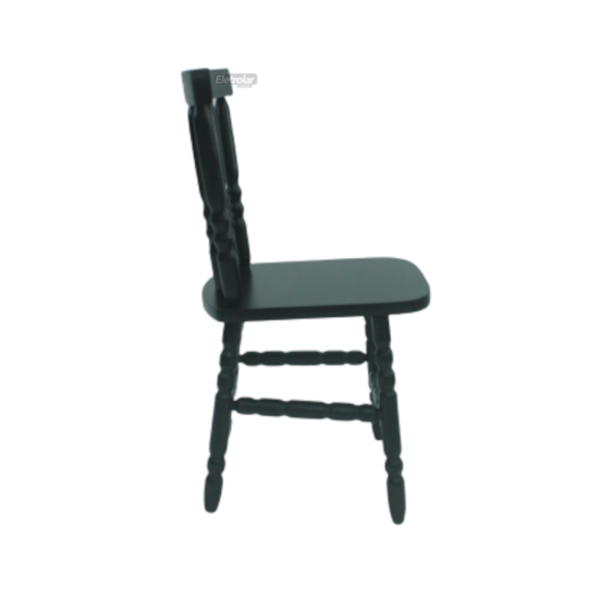 Cadeira De Madeira Maciça Torneada 85Cm X 37Cm X 45Cm Tabaco