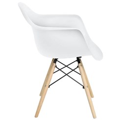 Cadeira Eiffel Com Braços Mor Branco Cadeira Eiffel Com Braços Mor Branco