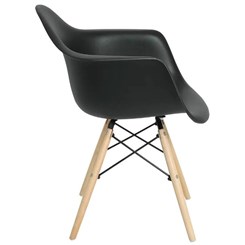 Cadeira Eiffel Com Braços Mor Preto Cadeira Eiffel Com Braços Mor Preto
