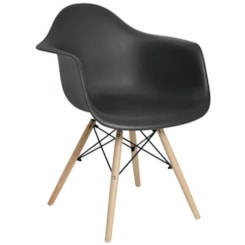 Cadeira Eiffel Com Braços Mor Preto Cadeira Eiffel Com Braços Mor Preto