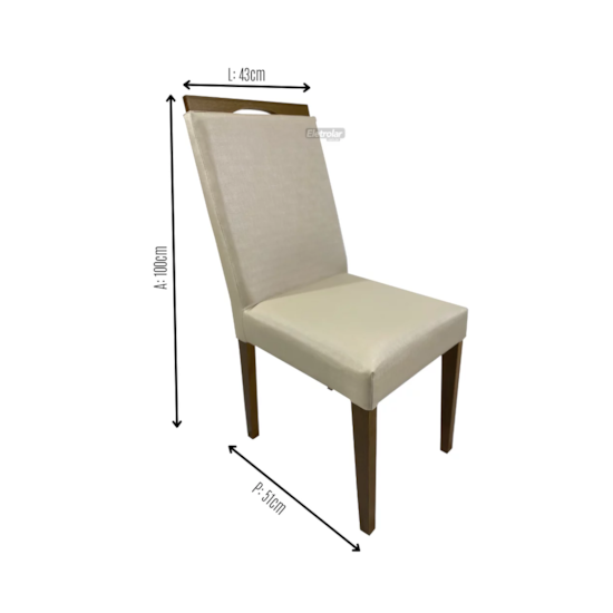 Cadeira Em Madeira Estofada Turim Linho Metalado 131   Cadeira Em Madeira Estofada Turim Linho Metalado 131