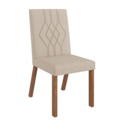 Cadeira Estofada Mesa De Jantar Gaia Canela Boucle Creme Cadeira Estofada Mesa De Jantar Gaia Canela Boucle Creme