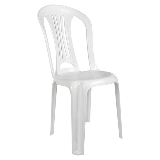 Cadeira Plástica Bistro Mor Empilhável Branco