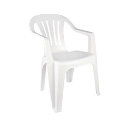 Cadeira Poltrona Plástica Bela Vista Mor Branco