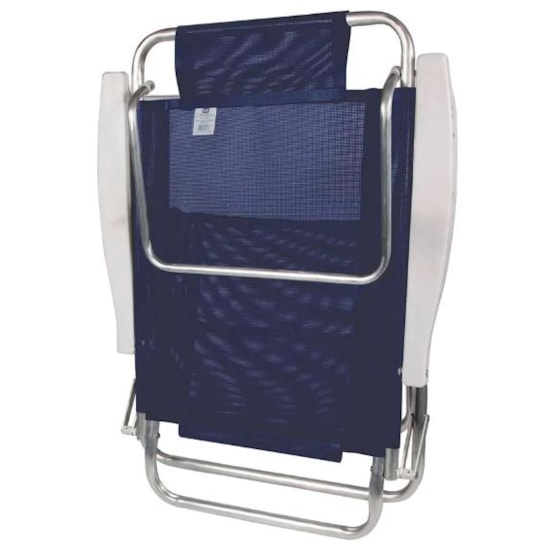 Cadeira Reclinavel Aluminio 6P Sumer Mor Azul Marinho Cadeira Reclinavel Aluminio 6P Sumer Mor Azul Marinho