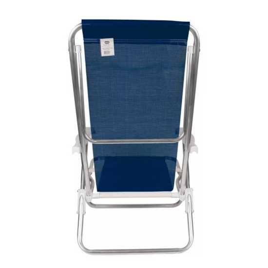 Cadeira Reclinavel Aluminio 8P Sanet Mor Azul Marinho Cadeira Reclinavel Aluminio 8P Sanet Mor Azul Marinho