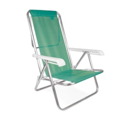Cadeira Reclinavel Aluminio 8P Sanet Mor Verde Cadeira Reclinavel Aluminio 8P Sanet Mor Verde