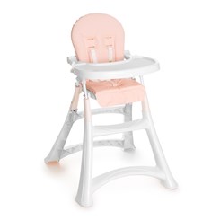 Cadeira Refeição Galzerano Alta Premium Branco/Rosa Cadeira Refeição Galzerano Alta Premium Branco/Rosa