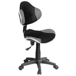 Cadeira Secretária Anatômica Bulk Cinza Preto Cadeira Secretária Anatômica Bulk Cinza Preto