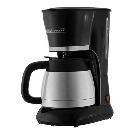 Cafeteira Black Decker Cm200i 25 Cafes Preto Cafeteira Black Decker Cm200i 25 Cafes Preto