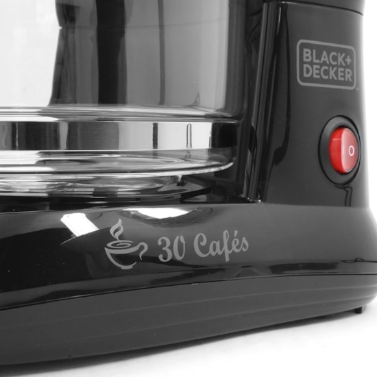 Cafeteira Black Decker Cm301 30 Cafés Preto Cafeteira Black Decker Cm301 30 Cafés Preto