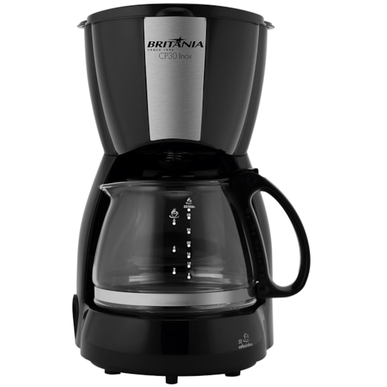 Cafeteira Britania Cp30 Inox 220V Preto