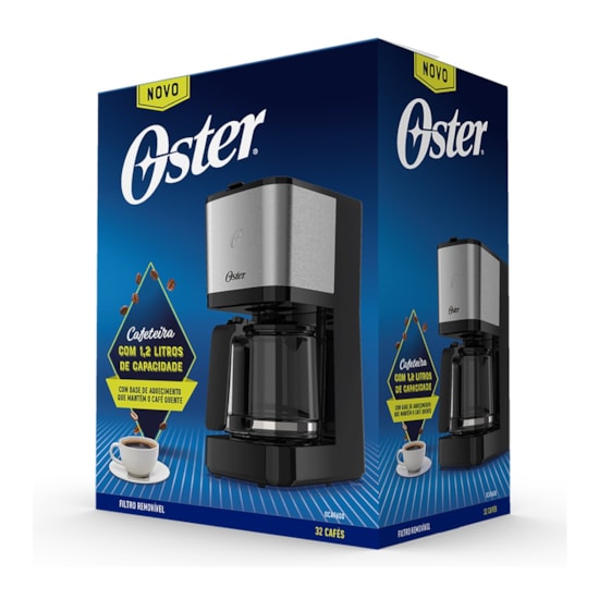 Cafeteira Oster 1,2L Inox Ocaf600 220V Inox Cafeteira Oster 1,2L Inox Ocaf600 220V Inox