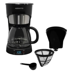 Cafeteira Programavel 1,5L Aroma 38X 800W Agratto 220V Preto
