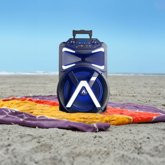 Caixa De Som Amplificada Bluetooth 12 480W Preto