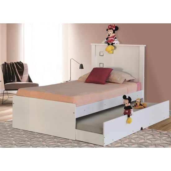 Cama Auxiliar Barbara Tebarrot Branco Cama Auxiliar Barbara Tebarrot Branco