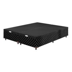 Cama Box Casal 158X198x38 Baú Imperador Preto